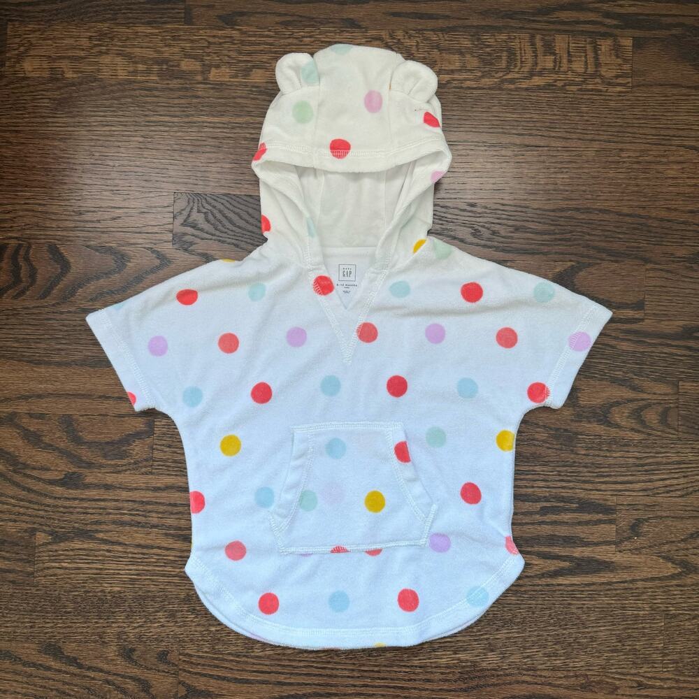 Baby Gap Polka Dot Terrycloth Swim Coverup | 6-12 Months